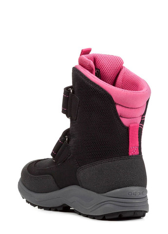 Черные повседневные, кэжуал осенние ботинки детские для девочек Geox