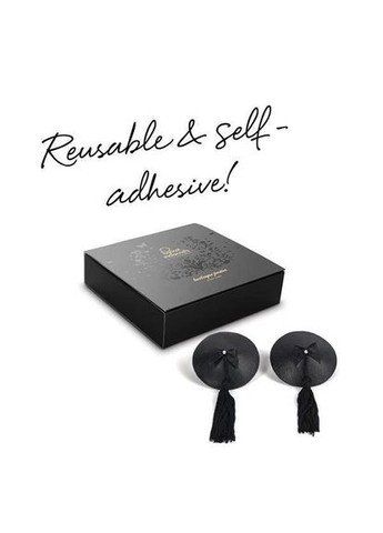 Чорний пестіс bijoux indiscrets burlesque pasties original black No Brand
