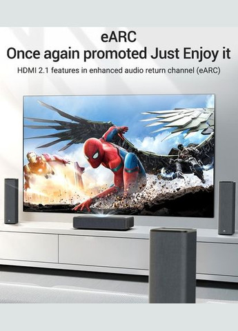 Кабель HDMI-HDMI, 2 m, v2.1 (AALBH) Vention (336959549)