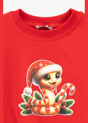 Atabey світшот з принтом для дівчинки 10697 92 см (ny) shop (2000990780133) червоний