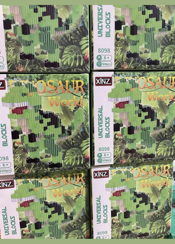 3Д конструктор из мини блоков Динозавр XINZ, 504 деталей No Brand (350354640)