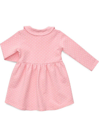 Розовое платье в горошек (6781-98g-pink) Pop Fashion (300625107)