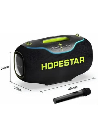 Колонка A80 350W, 30000mAh (Черный) 58857 Hopestar (392281478)