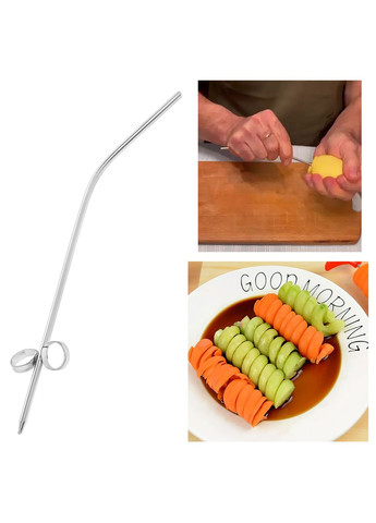 Нож для нарезки картофеля и овощей спиралью картофелерезка овощерезка спираль для карвинга 21 см Master Class (292550040)
