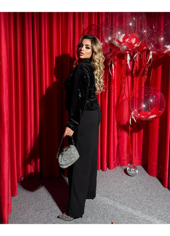 Жіночий костюм преміум якості з крепдайвінгу та велюру | ЗАМІР В ОПИСІ DK/DL Мода без кордонів (370682735)