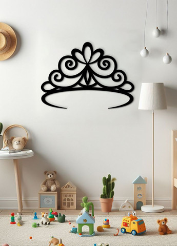 Інтер'єрна картина на стіну, декоративне панно з дерева "Корона принцеси", стиль мінімалізм 25х18 см Woodyard (292012942)