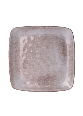 Тарелка плоская квадратная из фарфора 26,5 см, бежевый TS Kitchen (324117596)