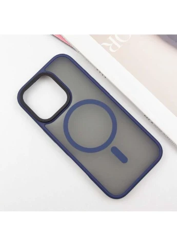 Чохол TPU+PC Metal Buttons з MagSafe для Apple iPhone 16 Pro Max (6.9") Синій Epik (373255732)