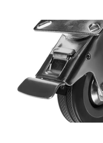 Комплект набір поворотних дорожніх гумових коліс із гальмами блокуванням на 2 колесах 4 штуки (477910-Prob) Unbranded (300842065)