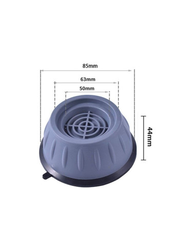 Антивибрационные подставки-присоски 4шт. для стиральной машины, ножки для машинки No Brand (303400859)