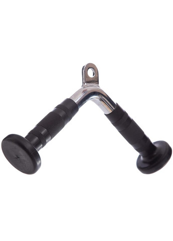 Рукоятка для тяги на трицепс V-образная ручка для блочного тренажера NT0444 Хром Zelart (331623440)