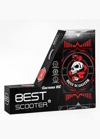 Самокат трюковый "Skull and Snake" HIC-система, пеги, алюминиевый диск и дека. Red (107484) Best Scooter (340911769)