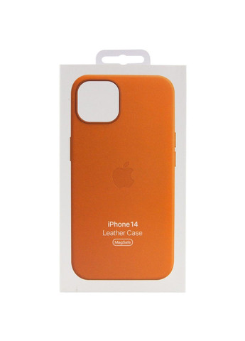Кожаный чехол Leather Case (AAA) with MagSafe для Apple iPhone 14 (6.1") Epik (292131895)