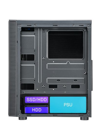 Корпус CMT223S без БЖ ATX Black FSP Group (360393536)