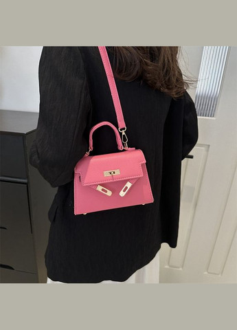 Жіноча сумка 8088 крос-боді на ремінці рожева No Brand (344446663)