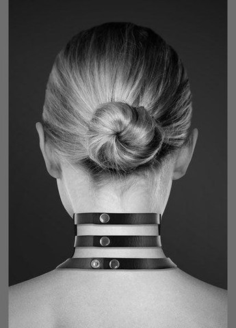 Чокер потрійний з кільцем для повідця Bijoux Pour Toi - FETISH, екошкіра No Brand (303892033)