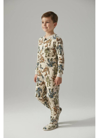 Бежева комбінезон-сліп комбінезон No Brand