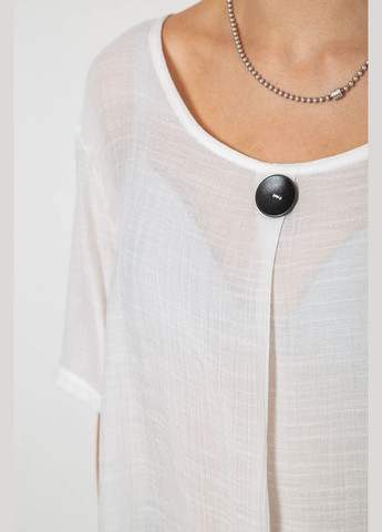 Молочна блуза, колір молочний, 244rm202 Ager