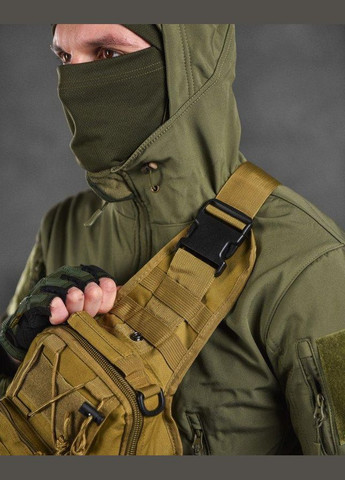 Тактическая сумка B14 через плечо военная сумка слинг койот No Brand (326487584)