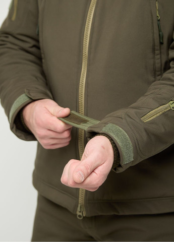 Чоловічий зимовий костюм зелений UKM (276255346)