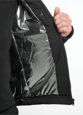 Черная зимняя мужская зимняя куртка черная UKM