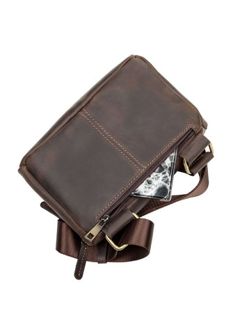 Сумка чоловіча 11094 шкіряна Коричнева Shvigel (331907496)