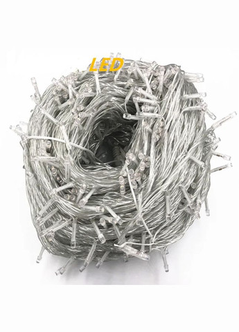 Гирлянда 200 LED Белый цвет прозрачный провод 20 метров RGB Technology (297869063)