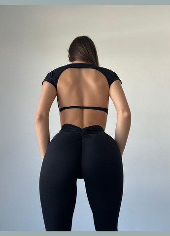 Топ-футболка з чашками, чорного кольору, розмір S Trends (330757683)