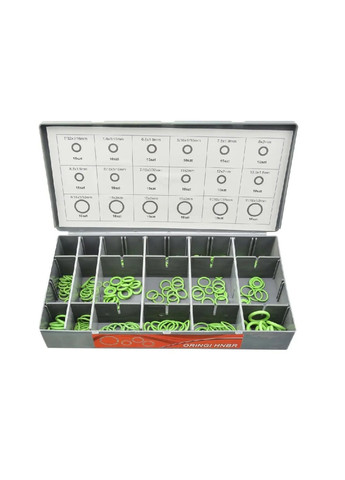 Набір комплект кілець ущільнювальних кілець HNBR SAE і метричних розмірів 900 штук з органайзером (478857-Prob) Unbranded (314590247)