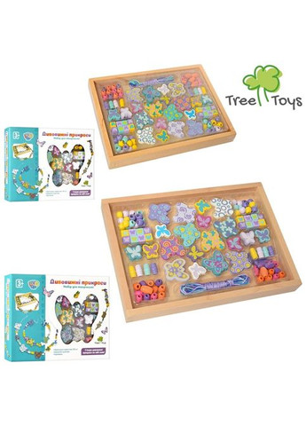 Іграшковий набір Limo Toy Дерев'яне намисто шнурівка метелики (асорт.) (MD2032) MFC (364111356)