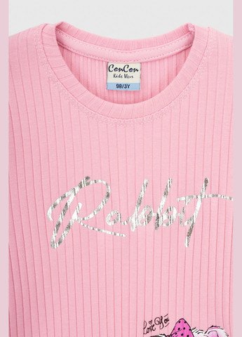 Розовая летняя футболка Baby Show