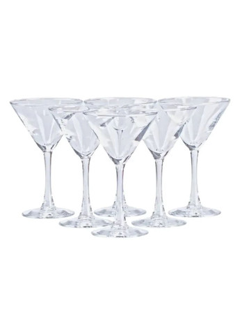 Набір келихів на високій ніжці 6 штук по 190 мл 6 штук для мартіні HP563 Jooki (358706044)