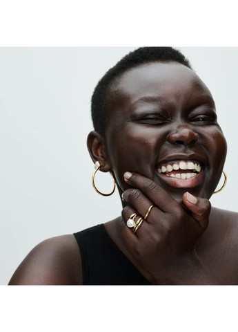 Сережки кульчики Пандора з бароковими перлинами 263309C01 Kabluchka (355347944)