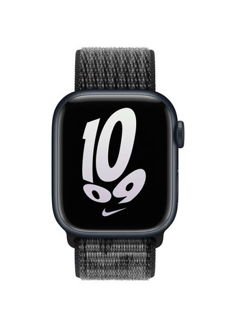 Нейлоновий ремінець для Apple watch 44mm 45mm 46mm 49mm / ремінці на Епл вотч нейлон 44 45 46 49 Black / Summit White Epik (338614206)