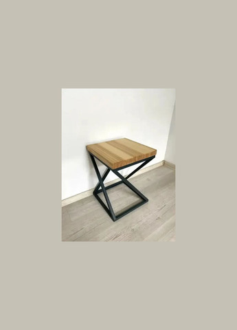 Табурет loft маленький, низкий, для дачи металлический с сиденьем No Brand (336379805)