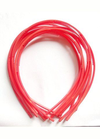 Обруч для волосся Обідок Лакований Червоний Пластик Неламкий 14 см х 12 см х 0.3 см Finding (316248906)