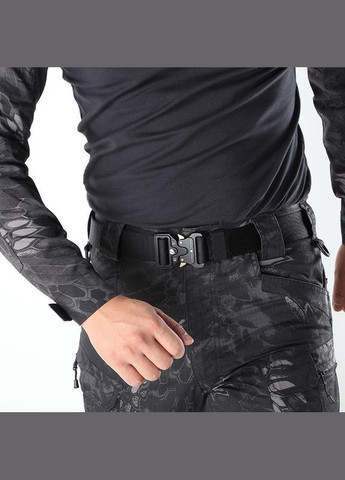 Пояс військовий 10415 тактичний чорний No Brand (314455186)