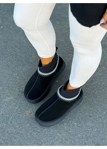 Чорні уггі жіночі зимові теплі на хутрі зимові на платформі No Brand (370797673)