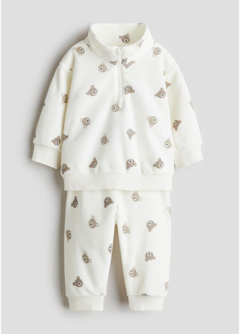 Белый зимний костюм H&M