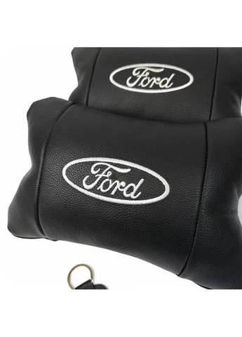 Набір автомобільних подушок 2шт для Ford, натуральна шкіра, стильні підголовники для зручної поїздки Форд Ford Motor Company (401010201)