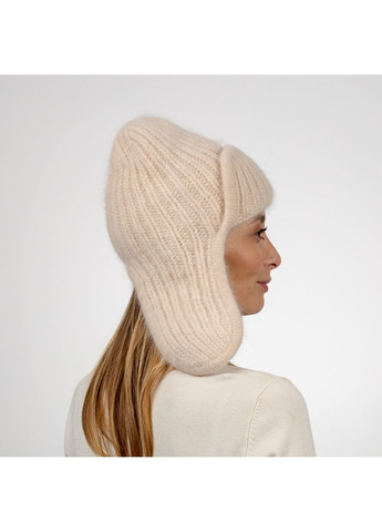 Шапка вушанка жіноча ангора бежева ARINDA LuckyLOOK 542-013 (322791095)