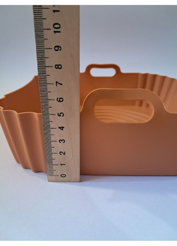 Силиконовая форма квадратная для аэрогриля мультипечи REN-523 18.5см оранжевый. No Brand (342118709)