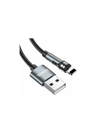 Магнітний кабель U94 2 в 1 / Lightning (Iphone) - USB / 540 градусів / Круглий / 120 см. / Чорний Hoco (335257272)