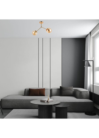 Потолочная люстра с двумя плафонами (52-9811-2 GD+BR) No Brand (371812467)