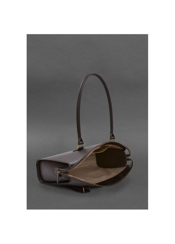 Сумка тоут через плече жіноча шкіряна велика Темно-коричневий 36053 BlankNote (338182773)