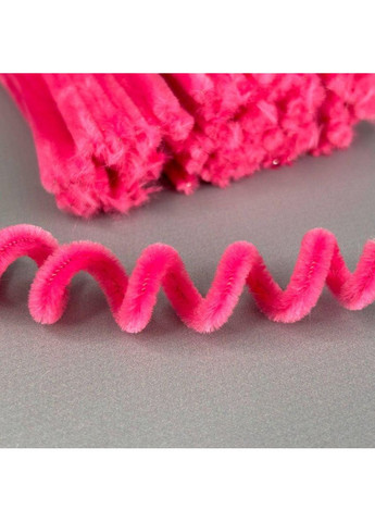 Пушистая проволока (синель) 30 см - розовая яркая Plus-plus (354795809)