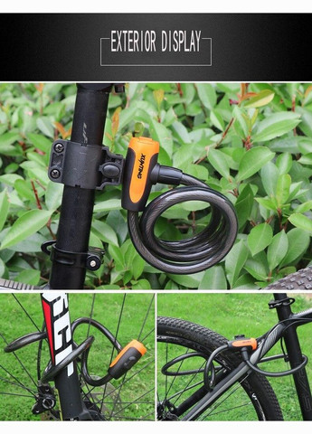 Кабельний велосипедний замок трос під ключ XunTing XJXN (297669893)