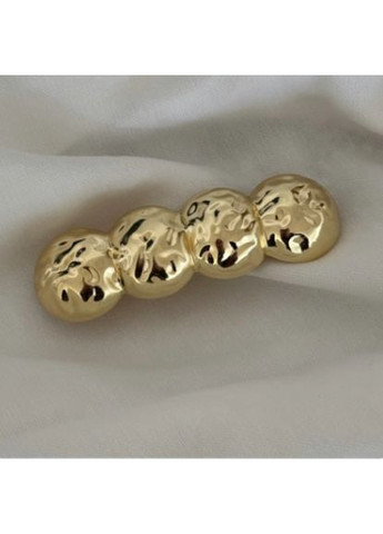 Шпилька автомат для волосся золотиста 7.5 см Barrette Fashion Jewelry (368772145)