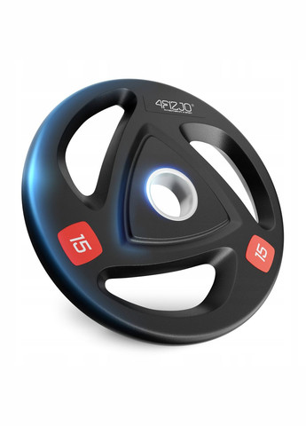 Диск олімпійський 2 x 15 кг 51 мм металевий, прогумований Black (P-5905973401272) 4FIZJO (345647626)