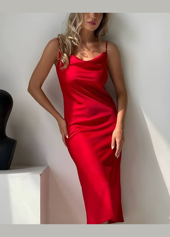 Червона коктейльна, повсякденний, карнавальний, ділова, джинсова, вечірня, кежуал сукня жіноча Україна однотонна